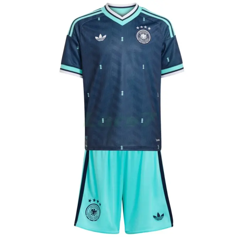 Camiseta Alemania 2ª Equipación Mundial 2026 Azul Niño Kit