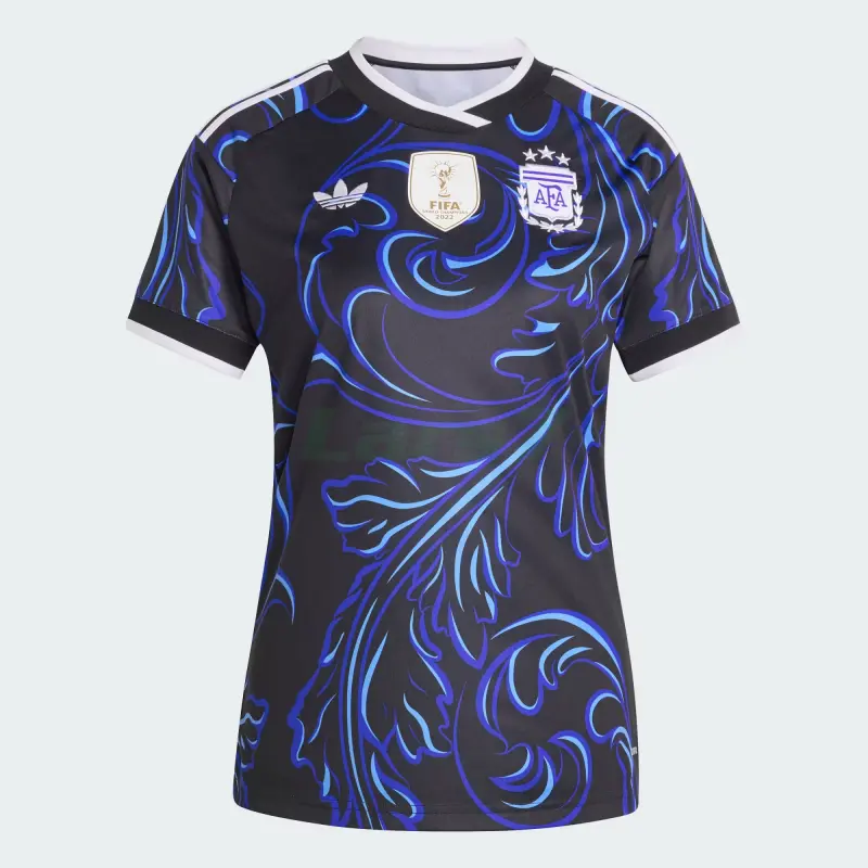 Camiseta Argentina 2ª Equipación Mundial 2026 Azul Mujer con FIFA2022
