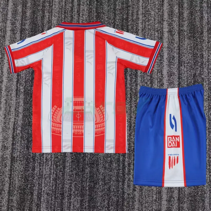 Camiseta Atletico de Madrid 1ª Equipación Retro 1996/1997 Rojo/Blanco Niño Kit