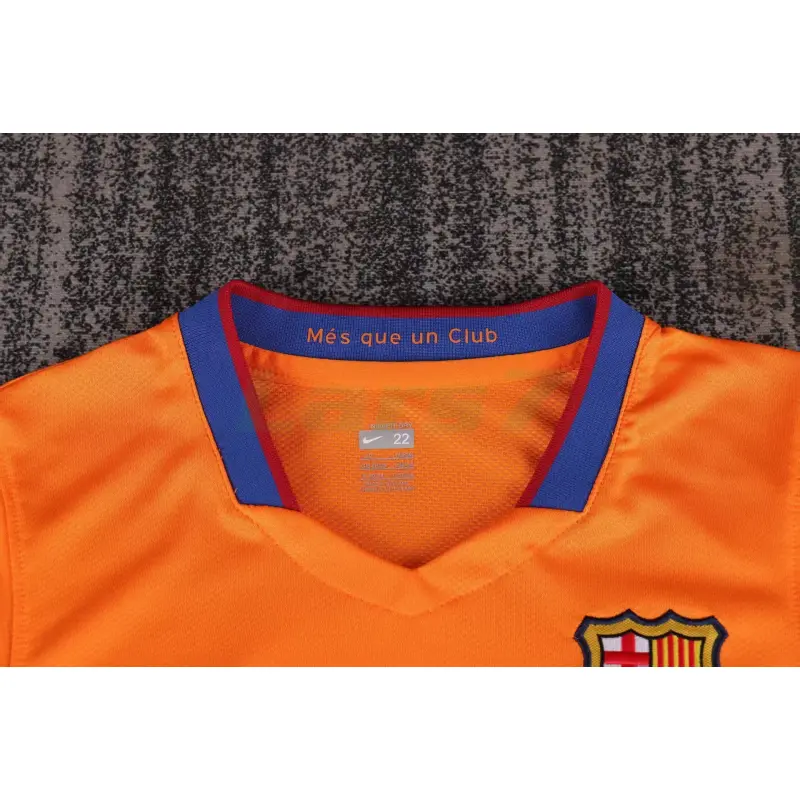 Camiseta Barcelona 2ª Equipación Retro 2006/2007 Naranja Niño Kit