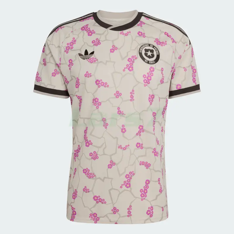 Camiseta Chile 2ª Equipación Mundial 2026 Beige/Rosa