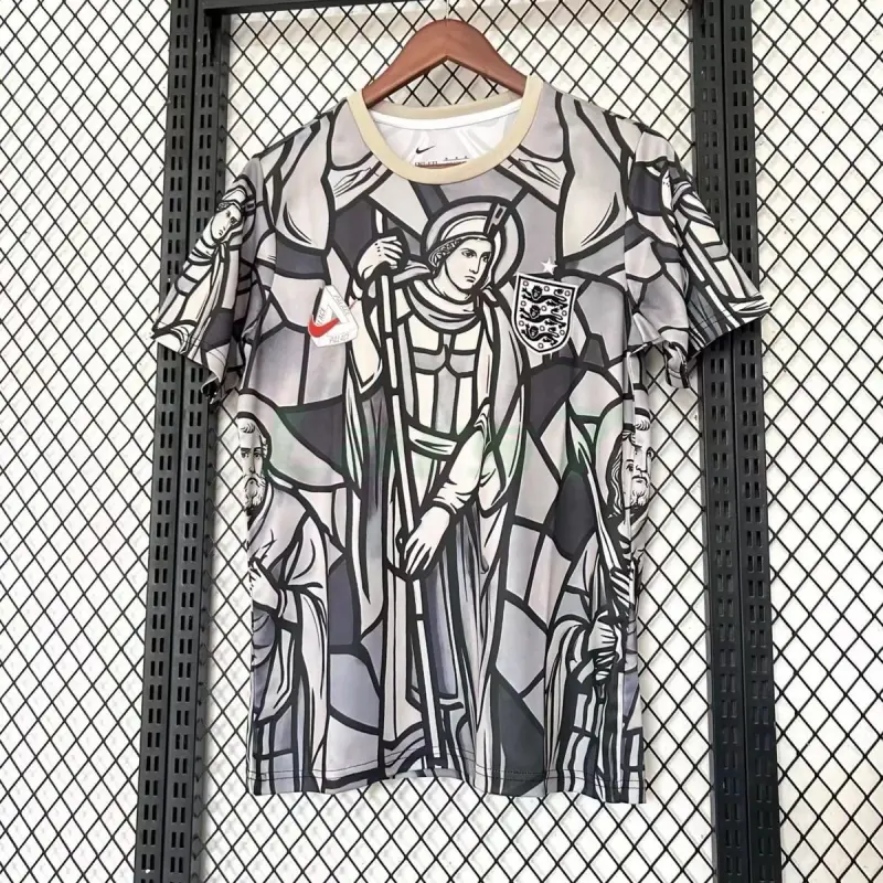 Camiseta Inglaterra x Palace 2026 Edición Especial Negro/Gris/Blanco