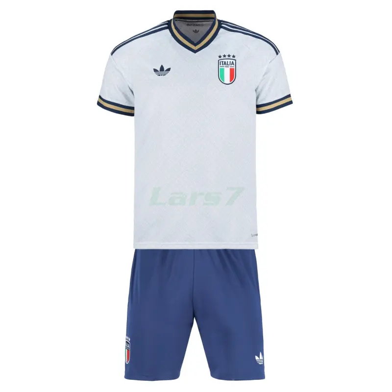 Camiseta Italia 2ª Equipación Mundial 2026 Blanco Niño Kit