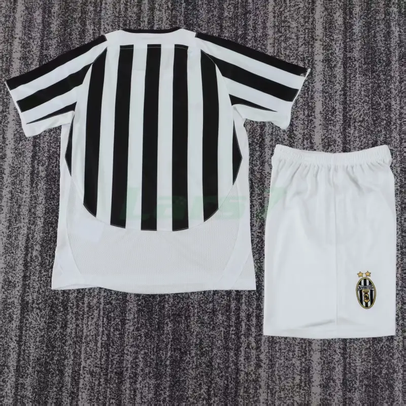 Camiseta Juventus 1ª Equipación Retro 2003/2004 Blanco/Negro Niño Kit