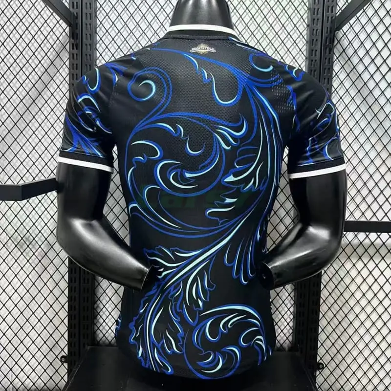 Camiseta Argentina 2ª Equipación Mundial 2026 Negro/Azul (EDICIÓN JUGADOR)