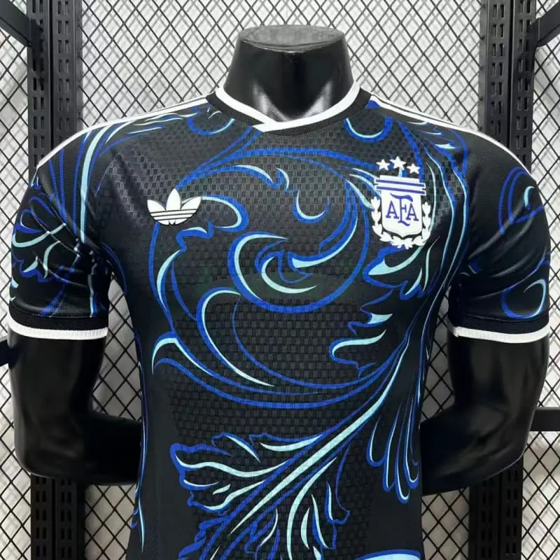 Camiseta Argentina 2ª Equipación Mundial 2026 Negro/Azul (EDICIÓN JUGADOR)