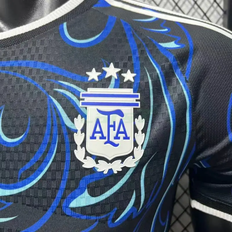 Camiseta Argentina 2ª Equipación Mundial 2026 Negro/Azul (EDICIÓN JUGADOR)