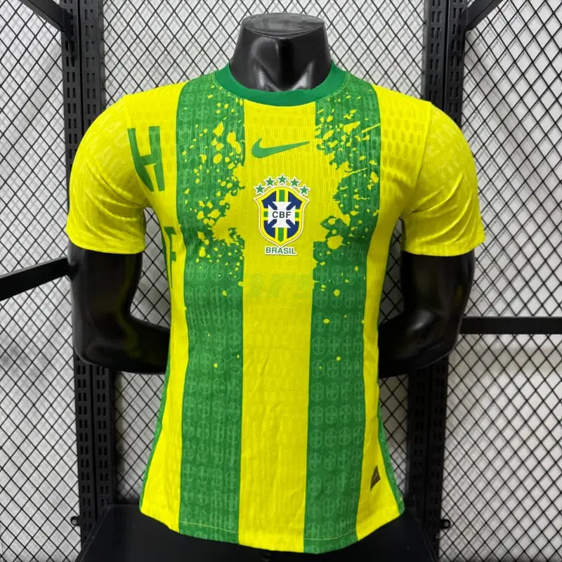 Camiseta Brasil 2026 Edición Especial Amarillo/Verde (EDICIÓN JUGADOR)