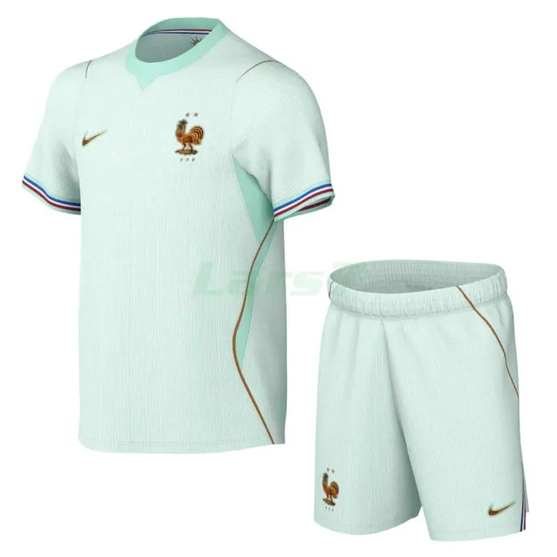 Camiseta Francia 2ª Equipación Mundial 2026 Verde Menta Niño Kit