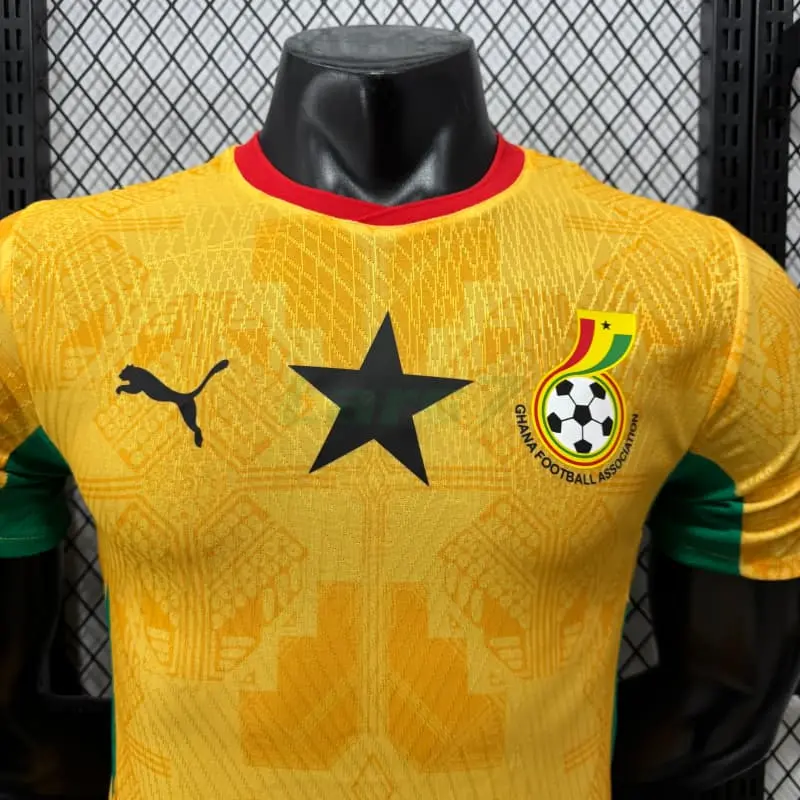 Camiseta Ghana 2ª Equipación Mundial 2026 Amarillo (EDICIÓN JUGADOR)