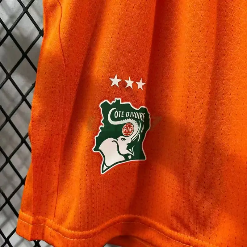 Pantalón Corto Costa de Marfil 1ª Equipación Mundial 2026 Naranja (EDICIÓN JUGADOR)