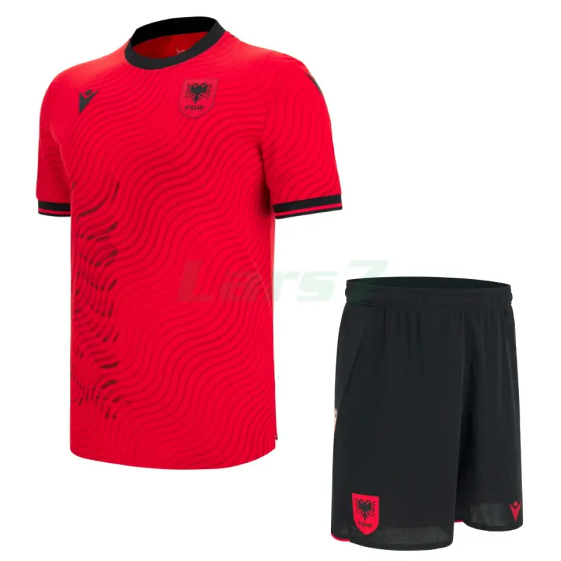 Camiseta Albania 1ª Equipación Mundial 2026 Rojo Niño Kit