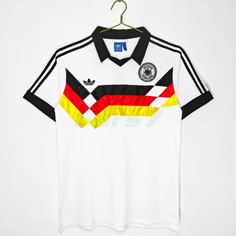 Camiseta Alemania 1ª Equipación Retro 1988/1989 Blanco