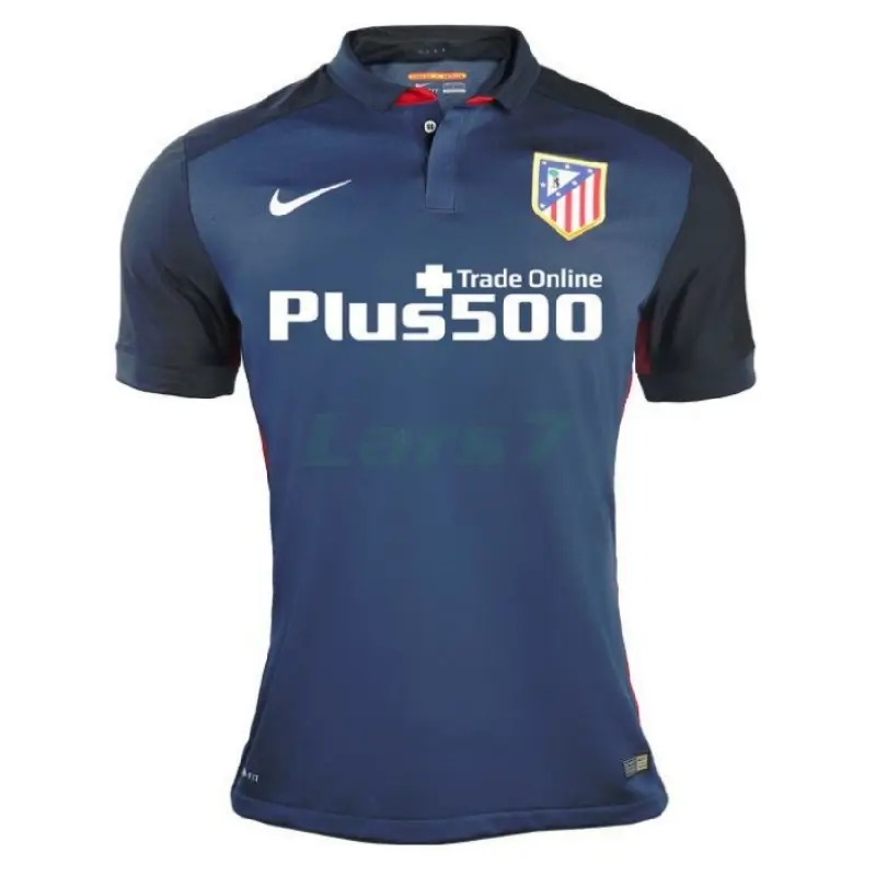 Camiseta Atletico de Madrid 2ª Equipación Retro 2015/2016 Azul Marino