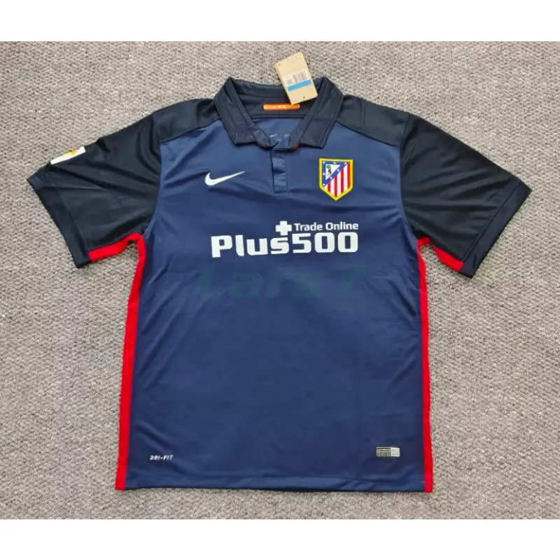 Camiseta Atletico de Madrid 2ª Equipación Retro 2015/2016 Azul Marino