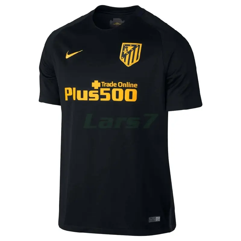 Camiseta Atletico de Madrid 2ª Equipación Retro 2016/2017 Negro