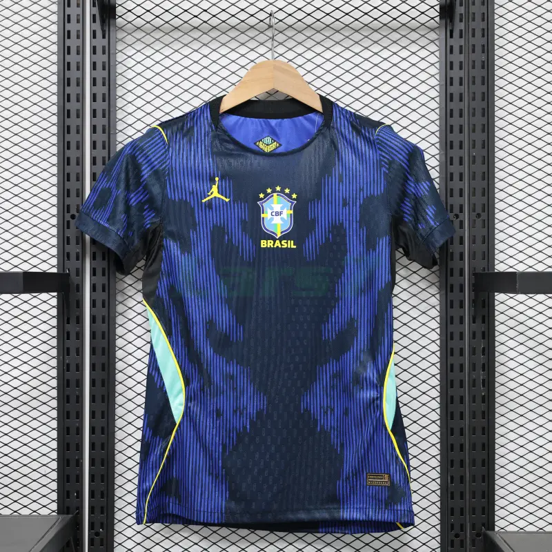 Camiseta Brasil 2ª Equipación Mundial 2026 Azul Mujer (EDICIÓN JUGADOR)