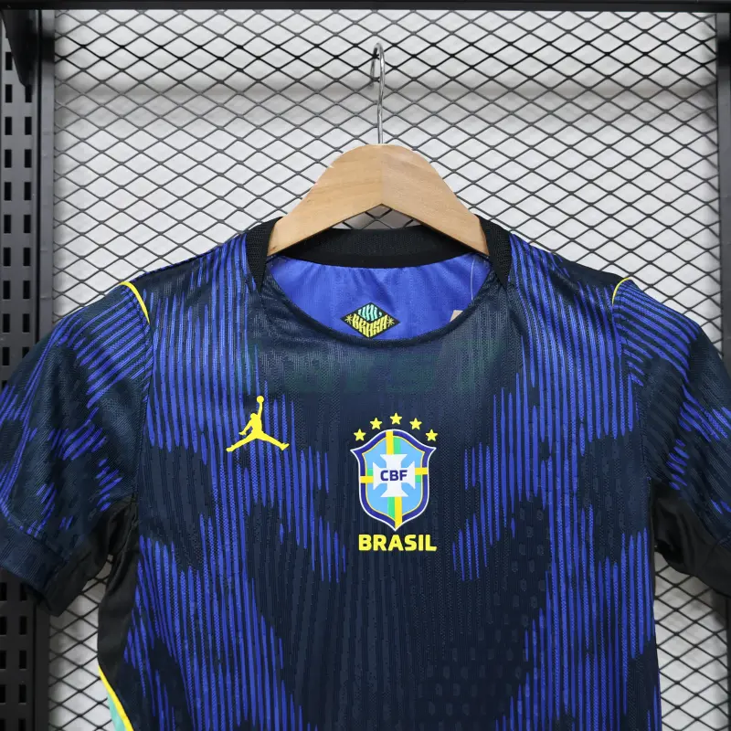 Camiseta Brasil 2ª Equipación Mundial 2026 Azul Mujer (EDICIÓN JUGADOR)