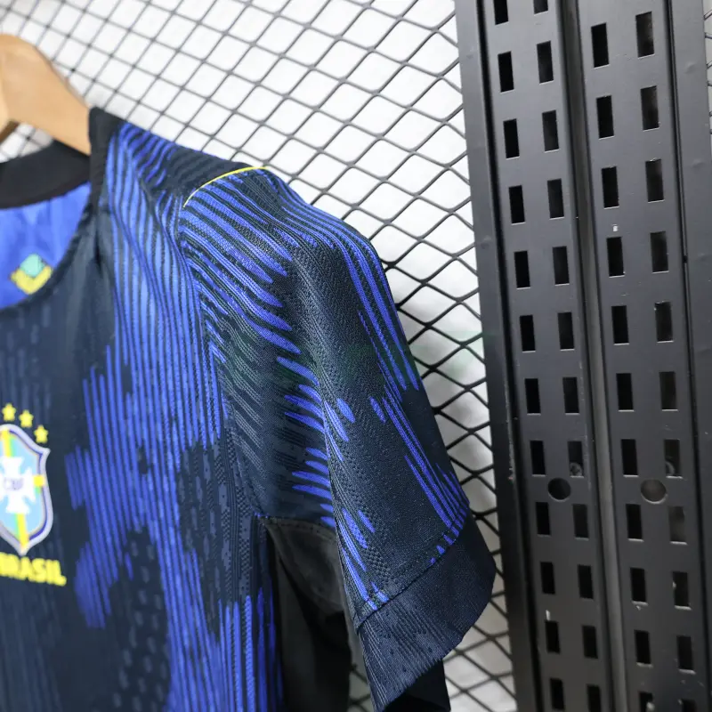 Camiseta Brasil 2ª Equipación Mundial 2026 Azul Mujer (EDICIÓN JUGADOR)