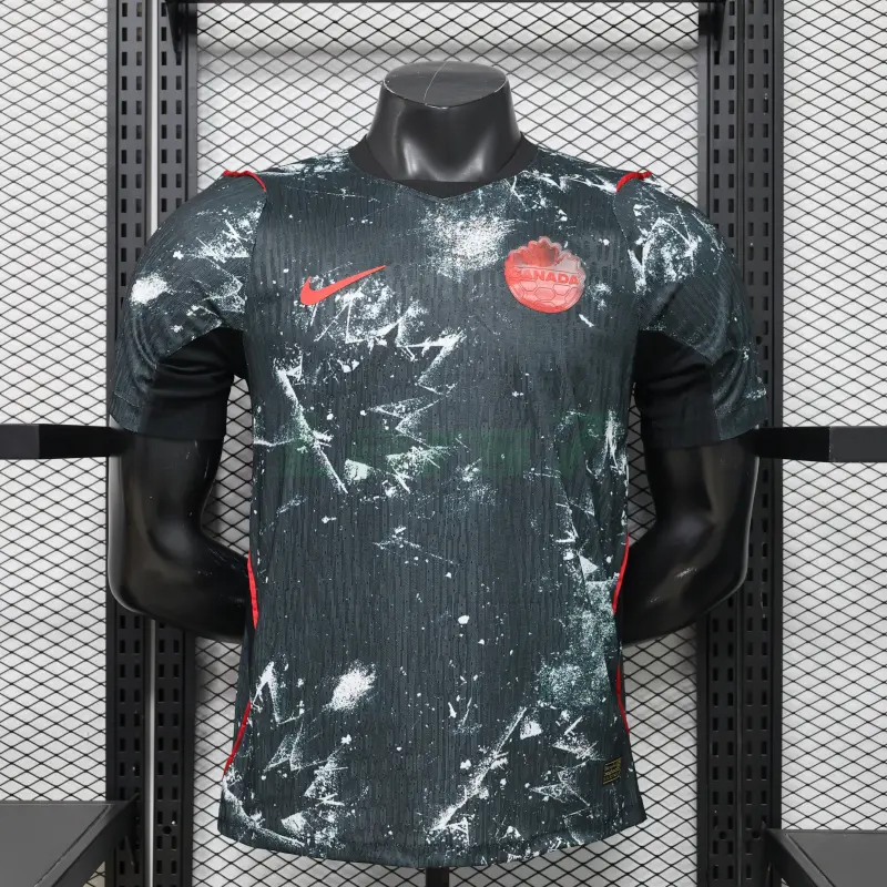 Camiseta Canada 2ª Equipación Mundial 2026 Negro (EDICIÓN JUGADOR)