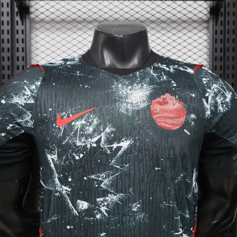Camiseta Canada 2ª Equipación Mundial 2026 Negro (EDICIÓN JUGADOR)