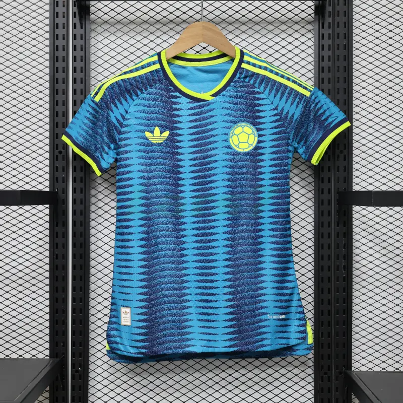 Camiseta Colombia 2ª Equipación Mundial 2026 Azul Mujer (EDICIÓN JUGADOR)