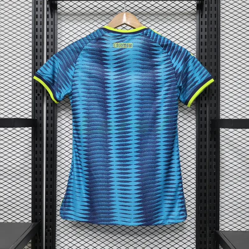 Camiseta Colombia 2ª Equipación Mundial 2026 Azul Mujer (EDICIÓN JUGADOR)