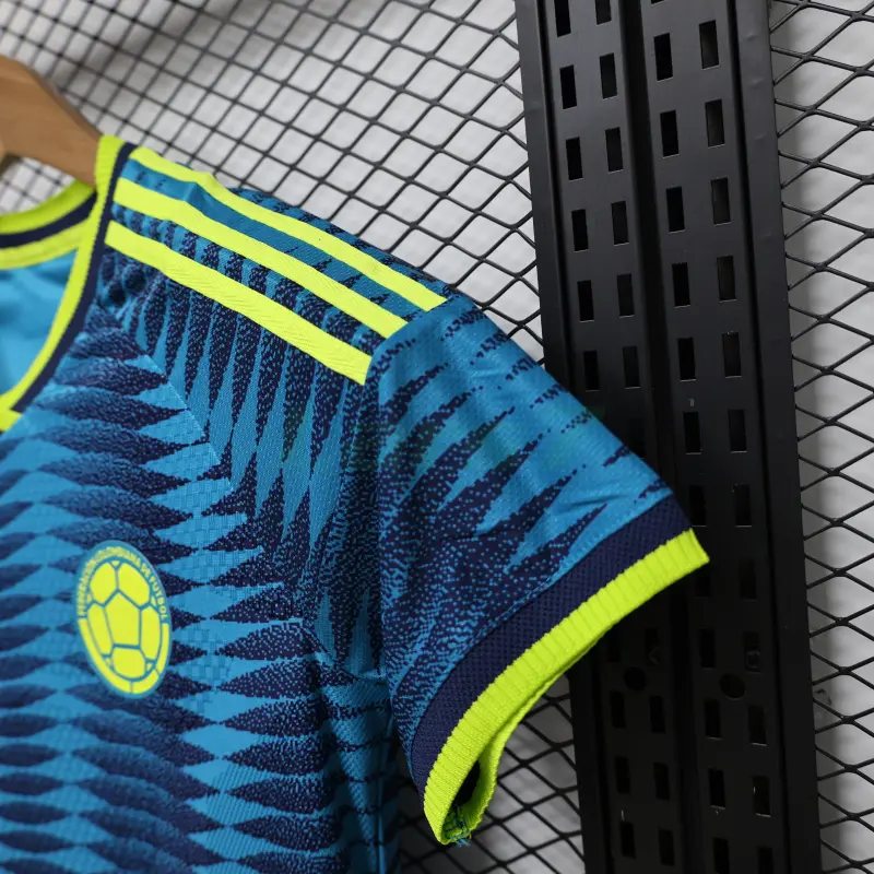 Camiseta Colombia 2ª Equipación Mundial 2026 Azul Mujer (EDICIÓN JUGADOR)