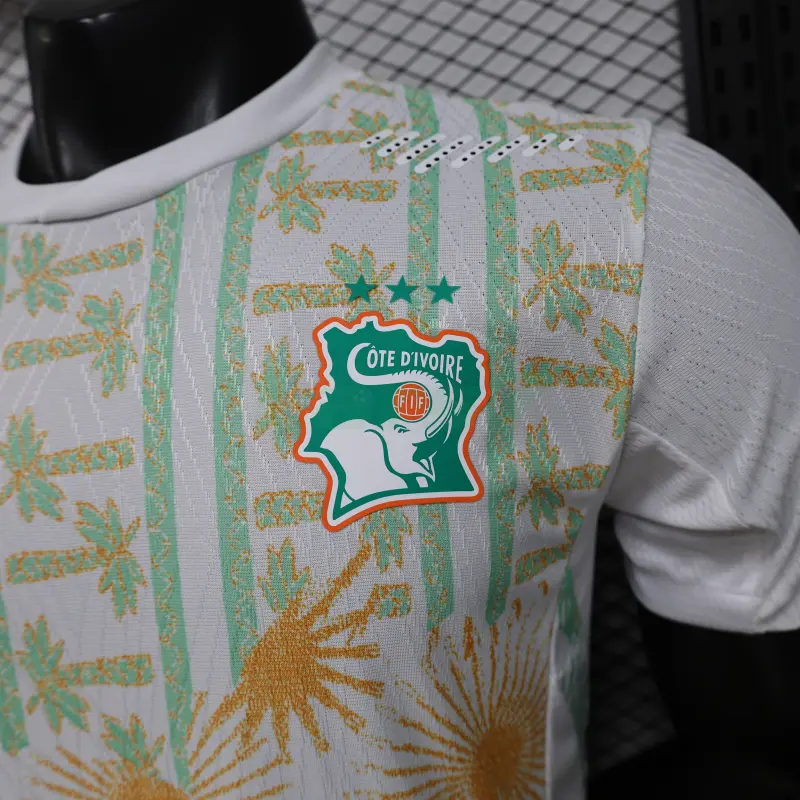 Camiseta Costa de Marfil 2ª Equipación Mundial 2026 Blanco (EDICIÓN JUGADOR)