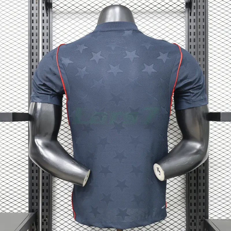 Camiseta EE.UU 2ª Equipación Mundial 2026 Negro Obsidiana (EDICIÓN JUGADOR)