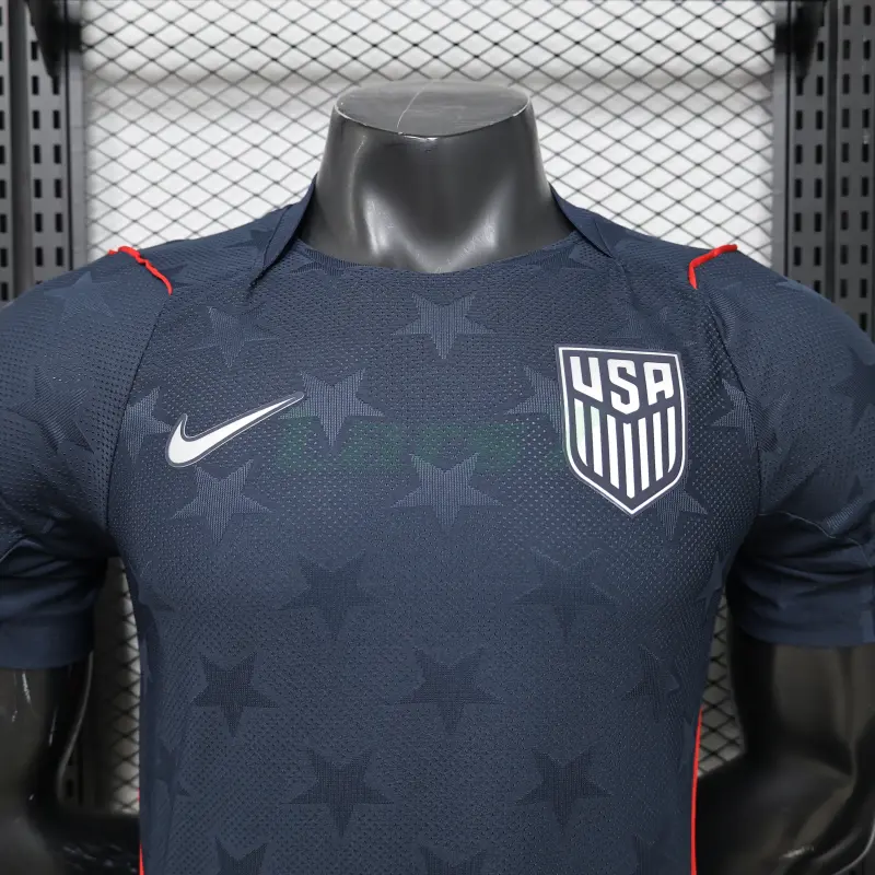 Camiseta EE.UU 2ª Equipación Mundial 2026 Negro Obsidiana (EDICIÓN JUGADOR)