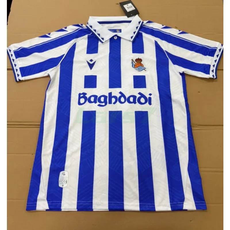 Camiseta GUEDES 11 Real Sociedad 2025/2026 Azul/Blanco Versión Retro