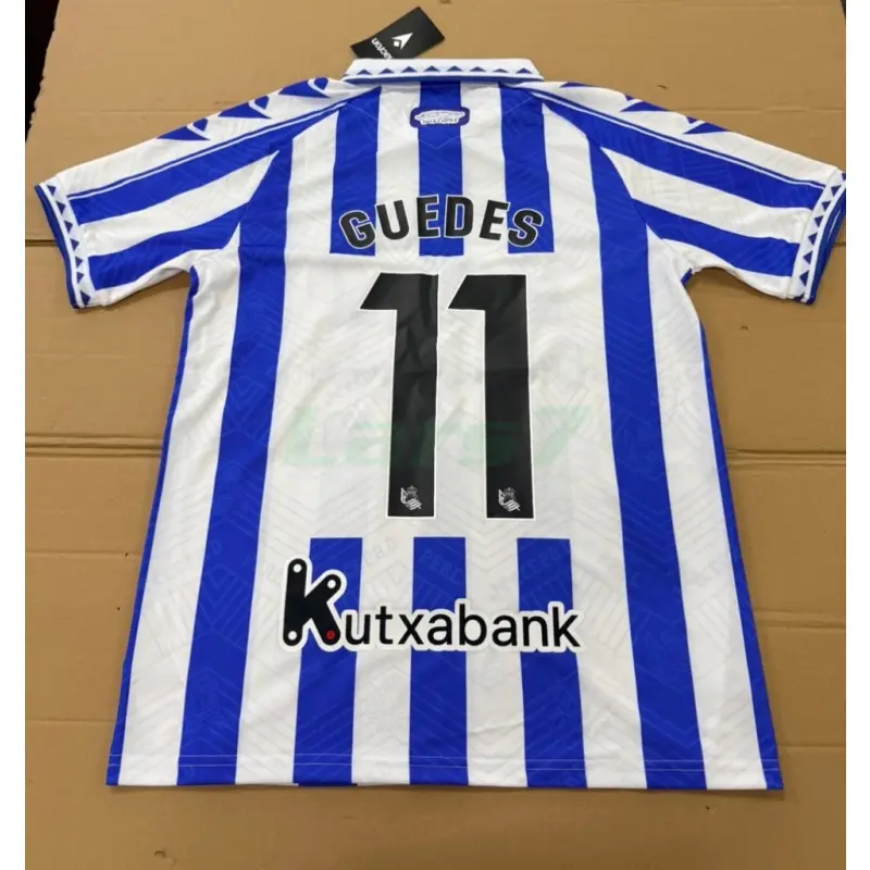 Camiseta GUEDES 11 Real Sociedad 2025/2026 Azul/Blanco Versión Retro