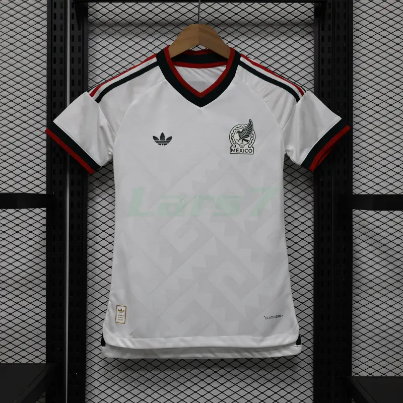 Camiseta México 2ª Equipación Mundial 2026 Blanco Mujer (EDICIÓN JUGADOR)