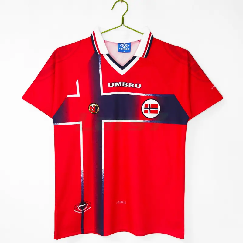 Camiseta Noruega 1ª Equipación Retro 1998 Rojo