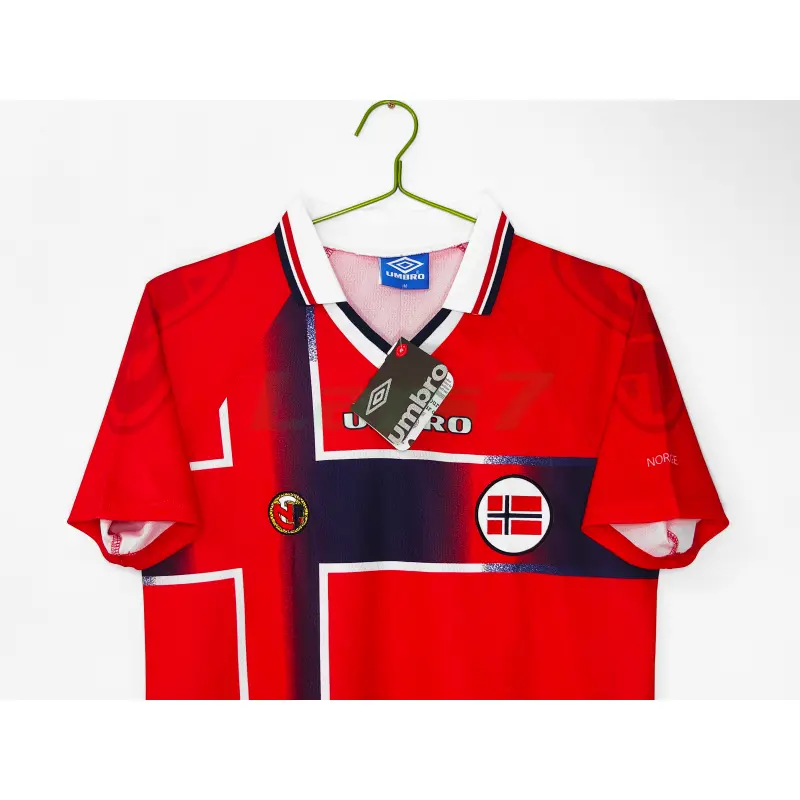 Camiseta Noruega 1ª Equipación Retro 1998 Rojo