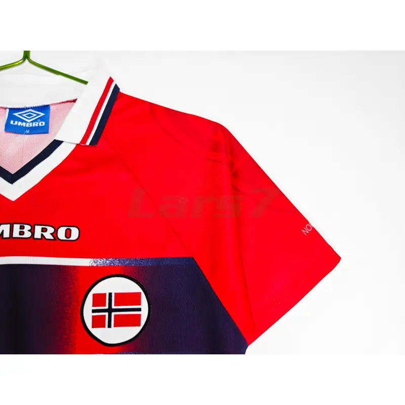 Camiseta Noruega 1ª Equipación Retro 1998 Rojo