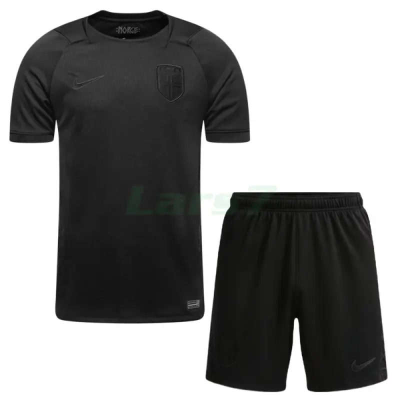 Camiseta Noruega 2ª Equipación Mundial 2026 Negro Niño Kit