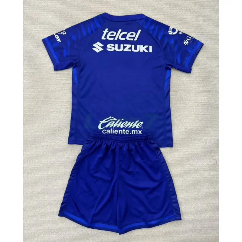 Camiseta Pumas UNAM 2ª Equipación 2025/2026 Azul Niño Kit