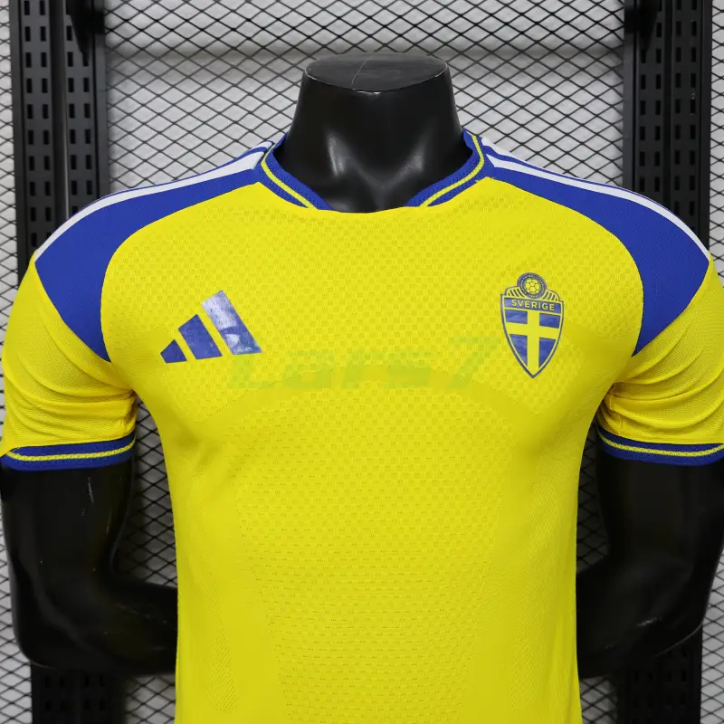 Camiseta Suecia 1ª Equipación Mundial 2026 Amarillo (EDICIÓN JUGADOR)