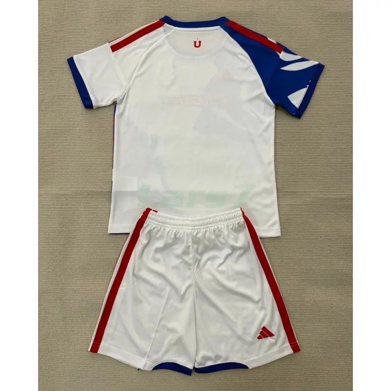 Camiseta Universidad de Chile 2ª Equipación 2026/2027 Blanco/Azul Niño Kit