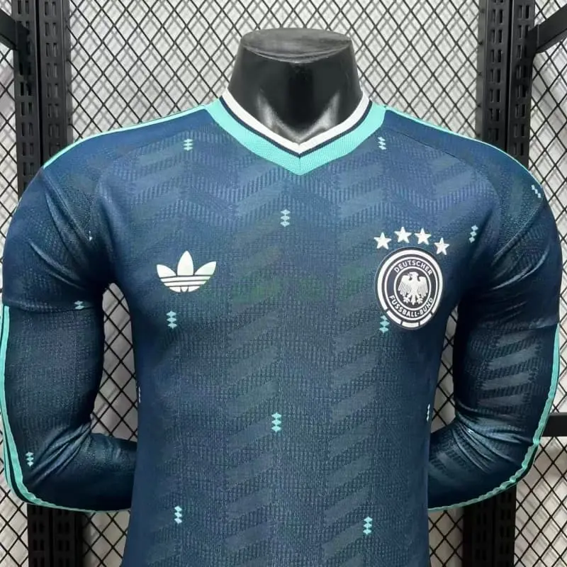 Camiseta Alemania 2ª Equipación Mundial 2026 ML Azul (EDICIÓN JUGADOR)