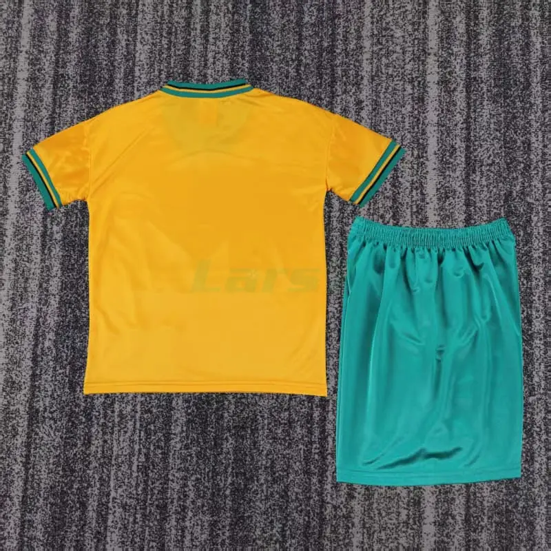 Camiseta Bayern Munich 2ª Equipación Retro 1993/1995 Amarillo Niño Kit