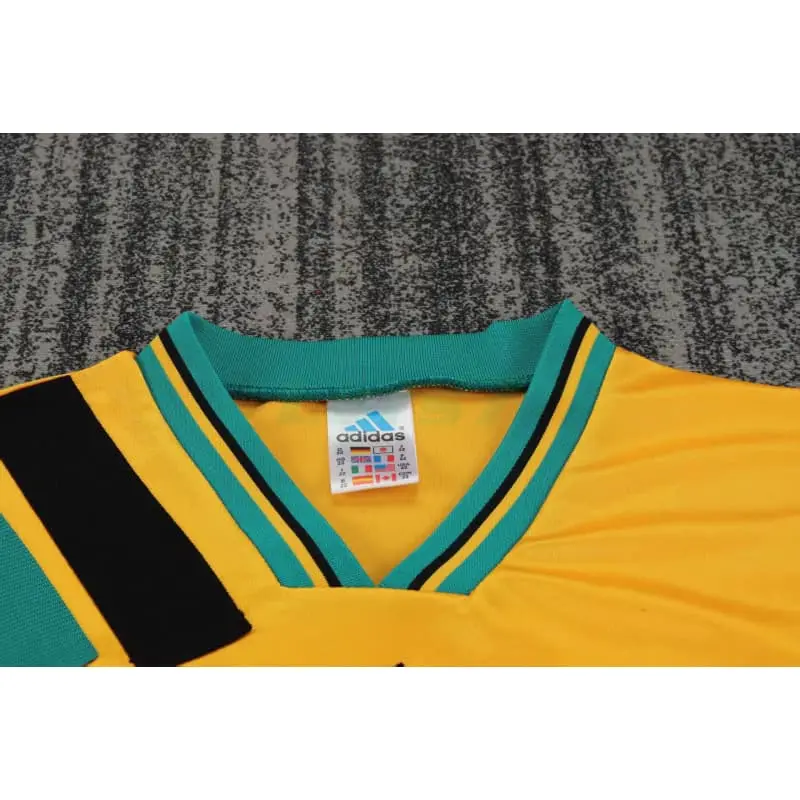 Camiseta Bayern Munich 2ª Equipación Retro 1993/1995 Amarillo Niño Kit