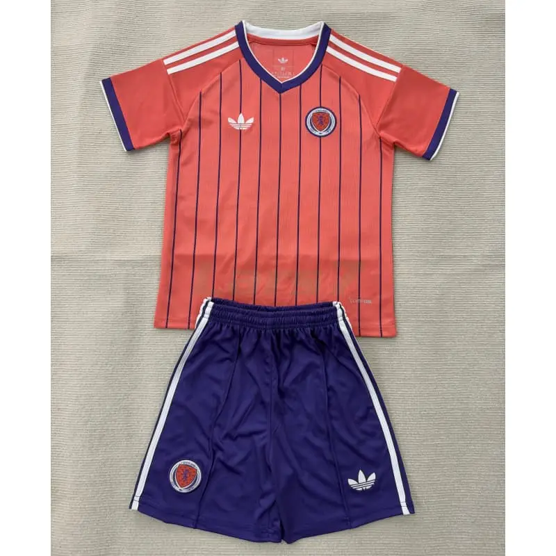 Camiseta Escocia 2ª Equipación Mundial 2026 Rosa Niño Kit