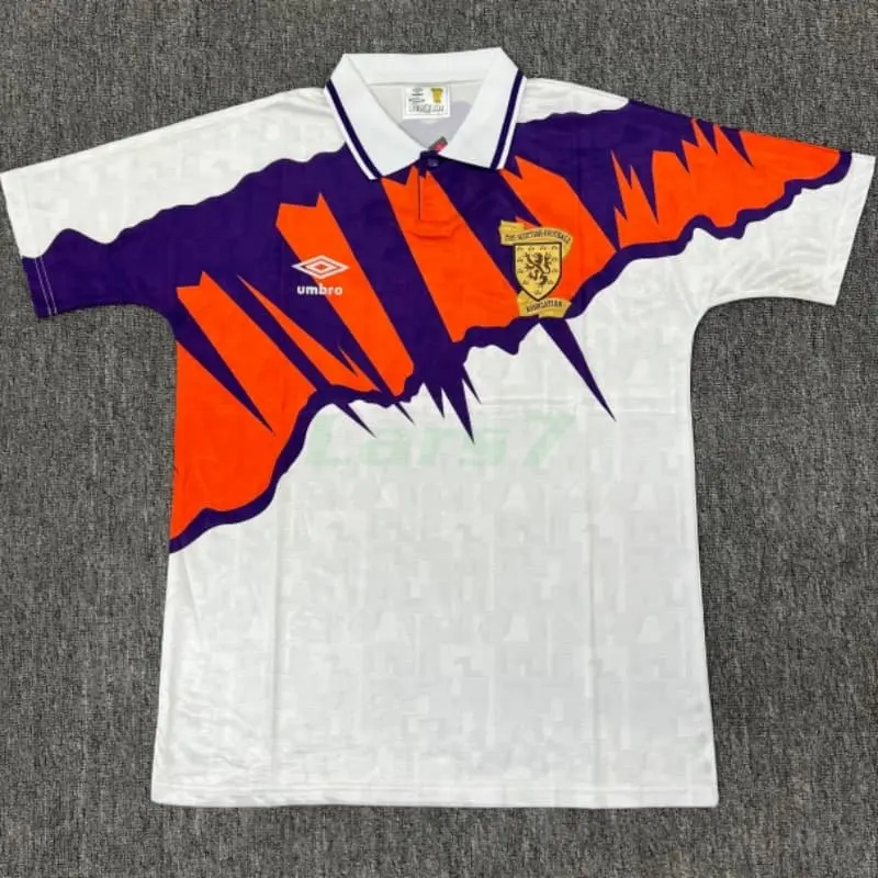 Camiseta Escocia 2ª Equipación Retro 1991/1993 Blanco