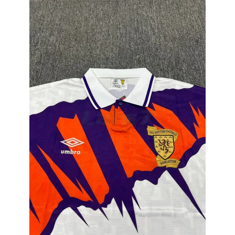 Camiseta Escocia 2ª Equipación Retro 1991/1993 Blanco
