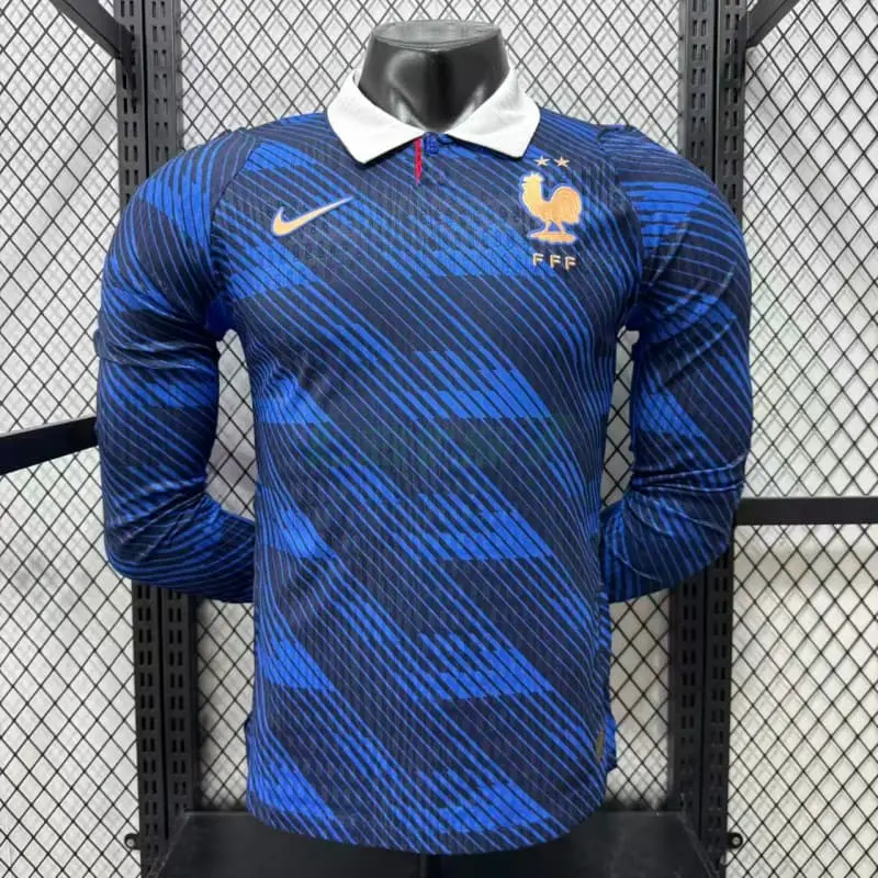 Camiseta Francia 1ª Equipación Mundial 2026 ML Azul (EDICIÓN JUGADOR)