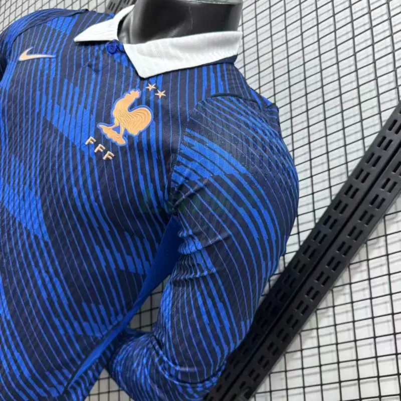 Camiseta Francia 1ª Equipación Mundial 2026 ML Azul (EDICIÓN JUGADOR)
