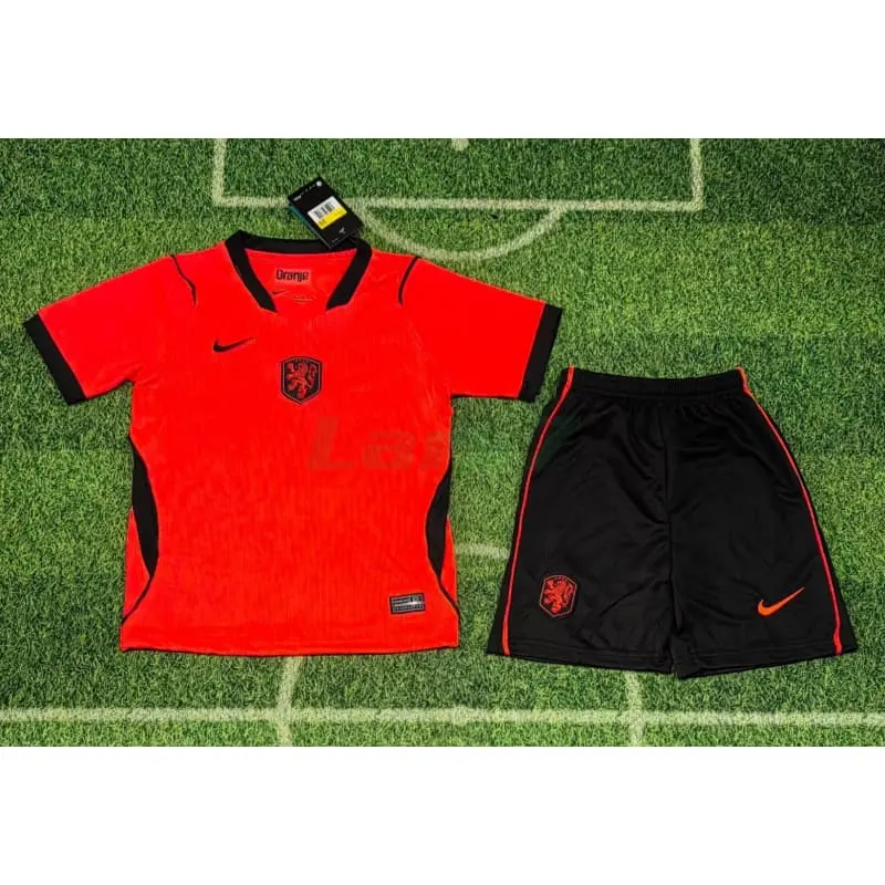 Camiseta Holanda 1ª Equipación Mundial 2026 Naranja Niño Kit